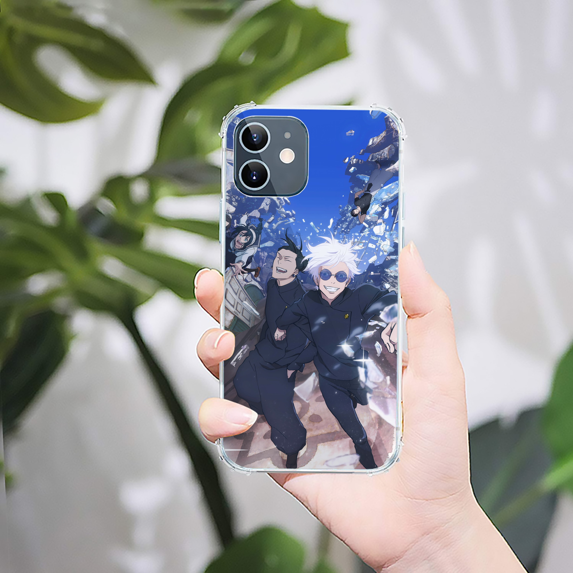 （画像用） 呪術廻戦 Jujutsu Kaisen 【iPhone 12シリーズ対応】透明スマホケース（クリアソフトケース）